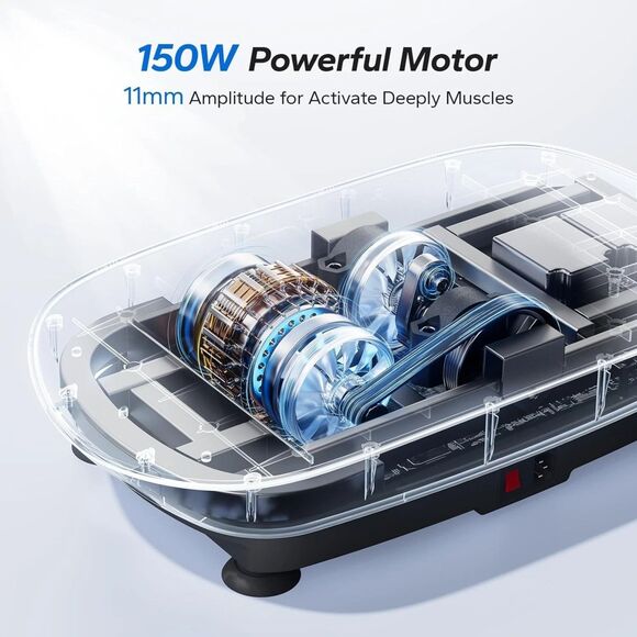 MERACH MR-2398L2 Blue Vibration Plate with LED Display for Home Workouts - Picture 3 of 8